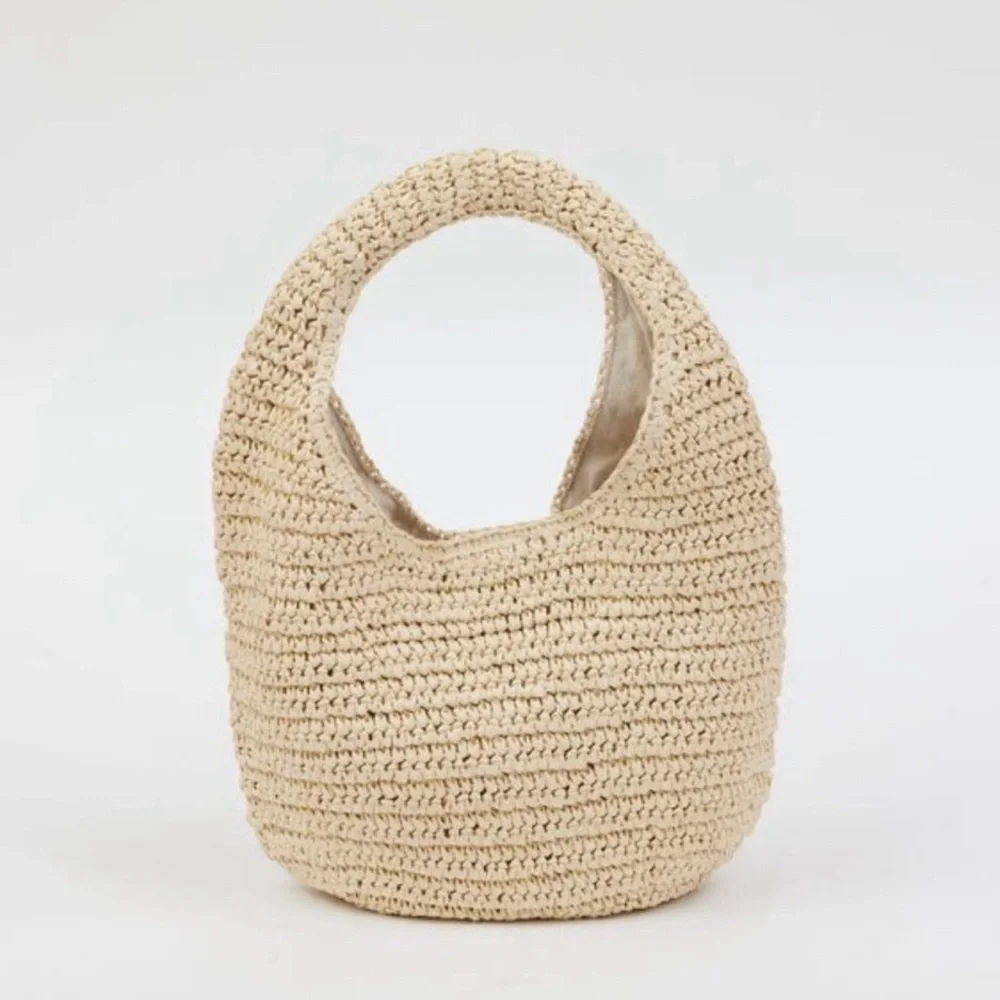 NWT Hat Attack Shelly Straw Bag - Picture 1 of 9